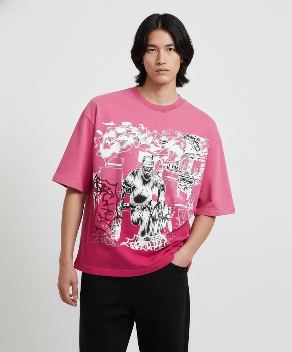 STREET RUSHER ( ombre washed boxy fit )